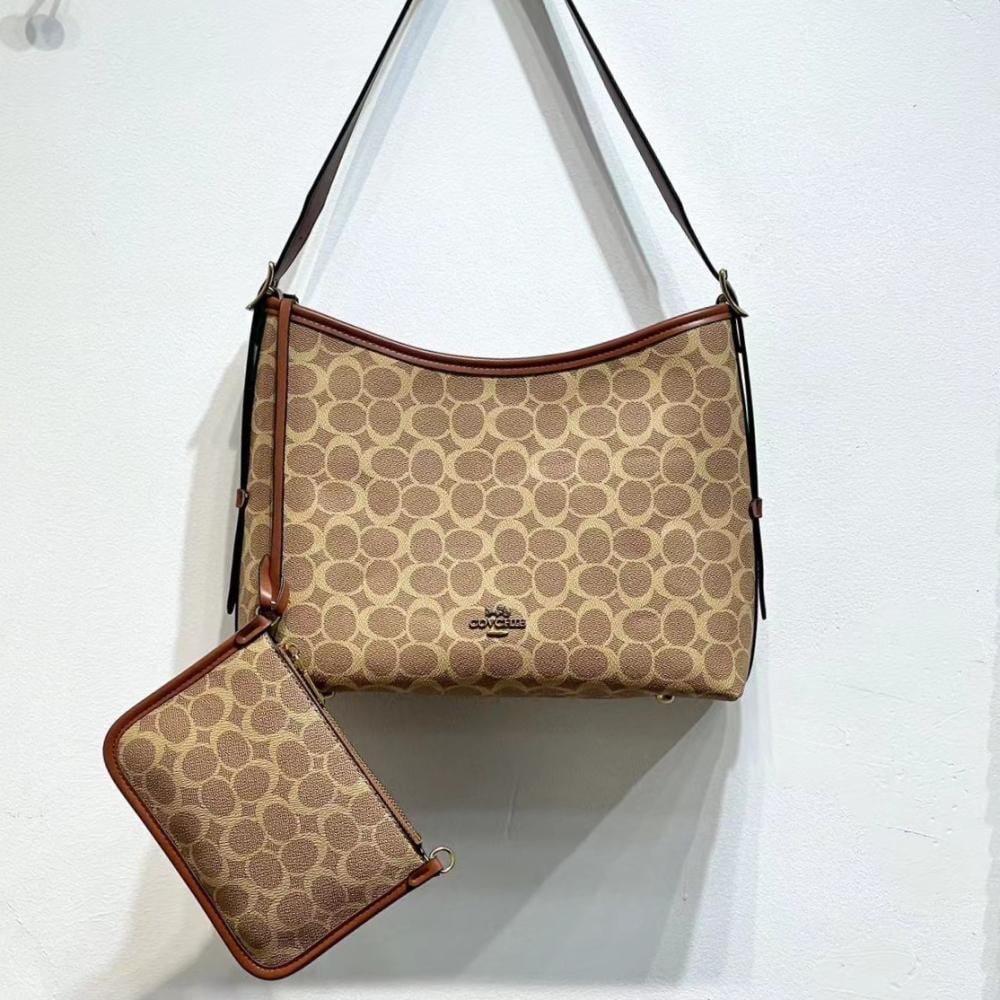 Embossed leather shoulder bag best sale
