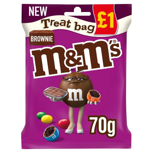 M&M's Brownie Chocolate Treat Bag 70g