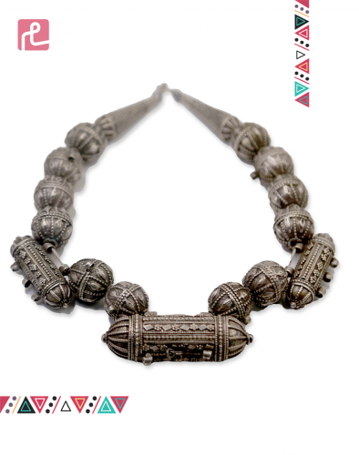 عقد فضة خالص  شغل بوساني