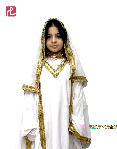 ثوب تراثي بناتي مستوحاة حجازي