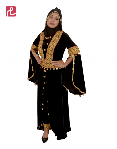 زي صنعاني قطيفة اسود
