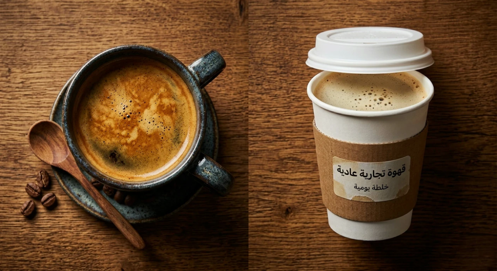 القهوة المختصة أم التجارية: أيهما يستحق أموالك فعلًا؟