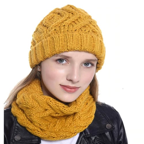 قبعة وشال للجنسين (2) قطعة