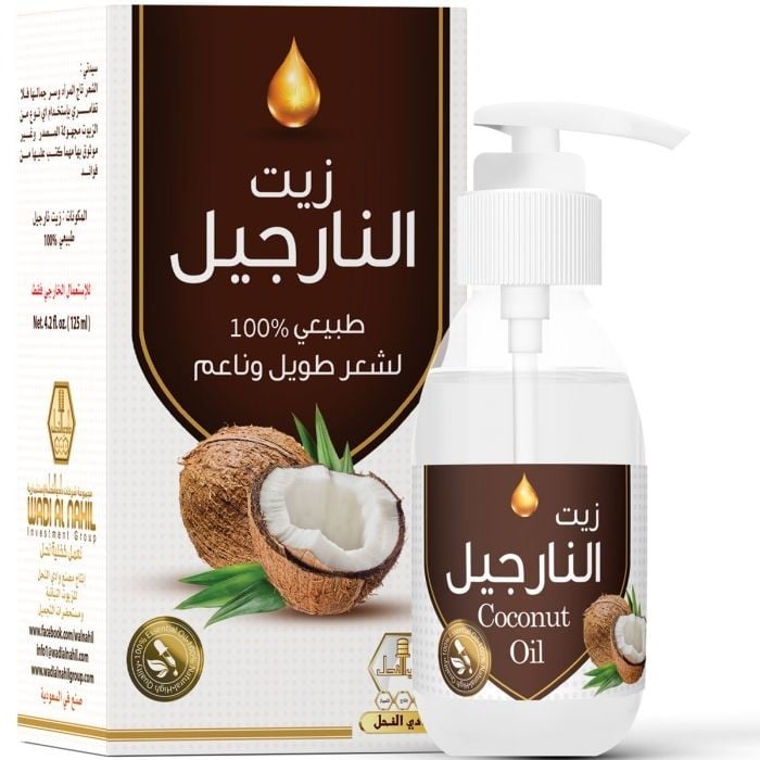 وادي النحل زيت جسم 125 مل جوز الهند