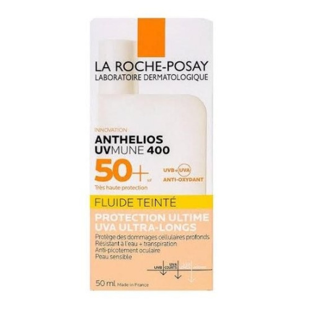 لاروش بوزاي سائل واقي شمس بعامل حماية مع لون SPF 50 50 مل