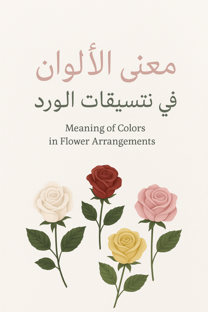 معاني الألوان في تنسيقات الورد