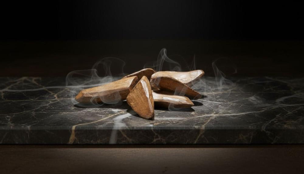 اعواد طبيعية اصلية توضح كثافة خشب العود من متجر شاع العود