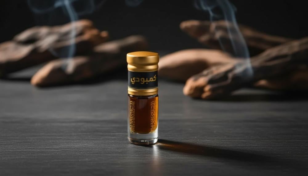 زيت دهن عود كمبودي من متجر شاع العود برائحة عود أصلية ثابتة