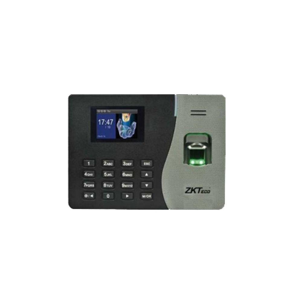 ZKTECO 2.8 inch TFT Screen Fingerprint Time Attendance Terminal, 500 Fingerprints Capacity, 50,000 Transaction Capacity