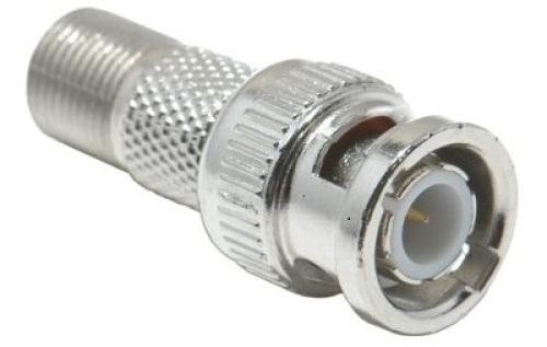 BNC Male to F Type Connector Female Adapter