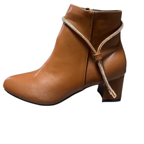 حذاء نسائي كعب يومي 2203 BROWN