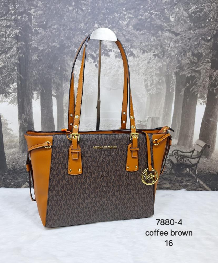 michael kors yellow and brown bag