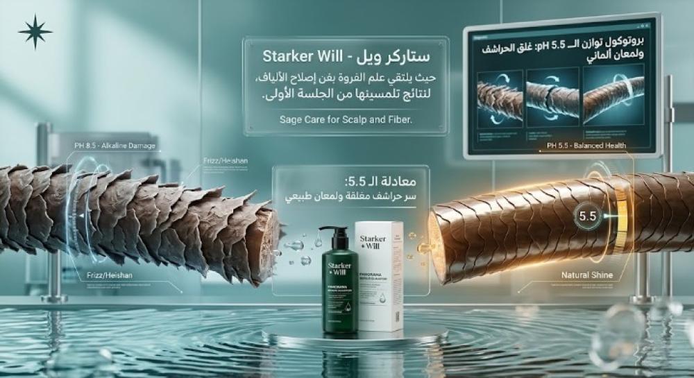 الرقم الهيدروجيني للشعر (pH) - سر الـ 5.5 لشعر صحي ولامع بدون هيشان