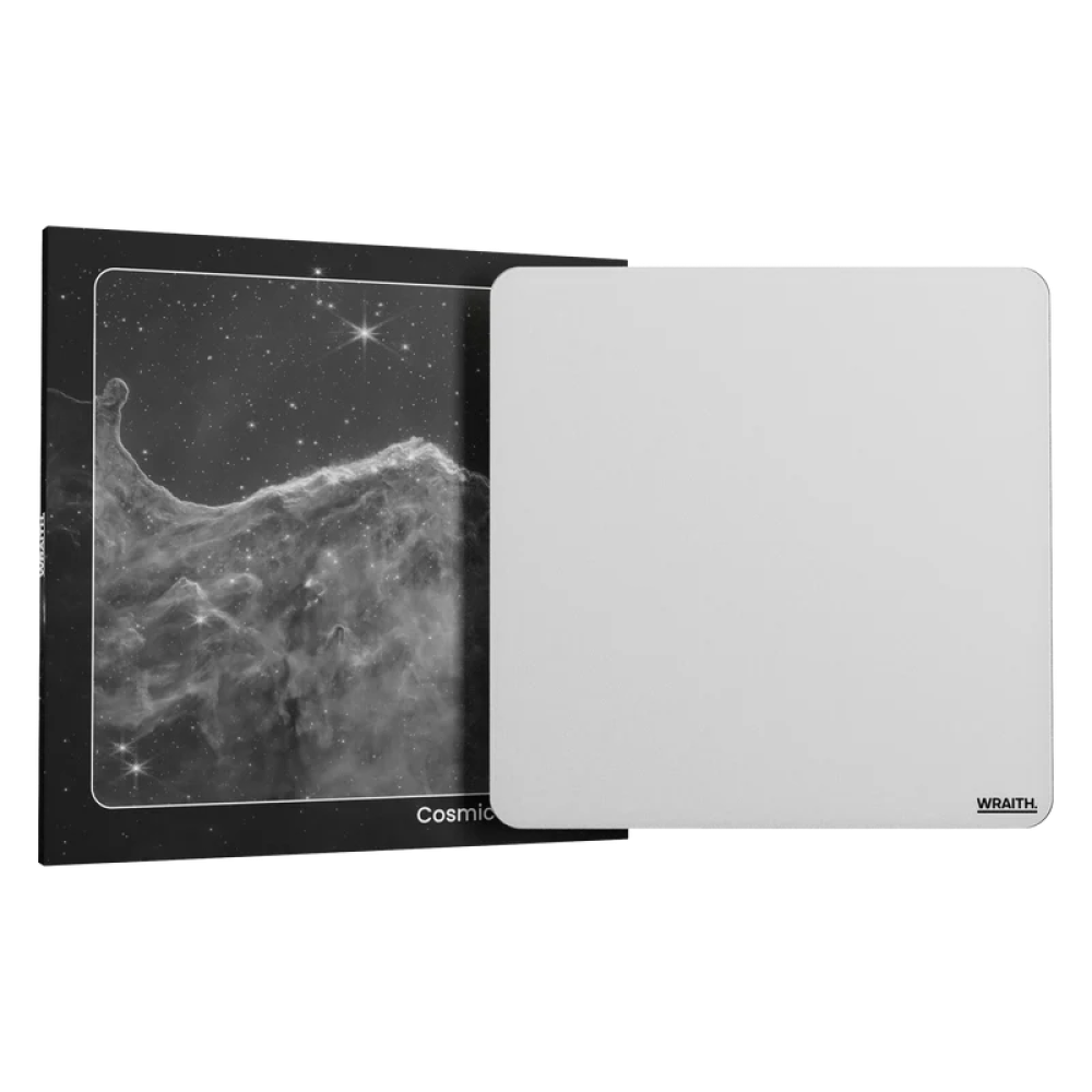 Cosmic Glass V2 Mousepad - Silicone Feet - White