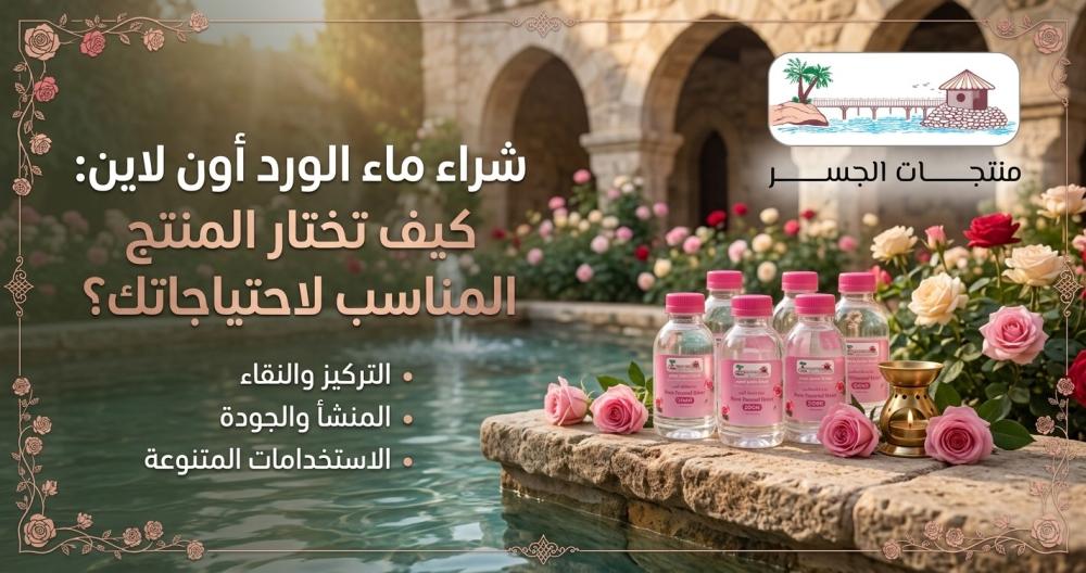 شراء ماء الورد أون لاين: كيف تختار المنتج المناسب لاحتياجاتك؟