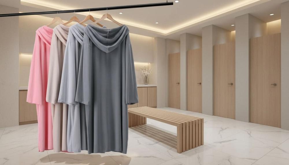 روب سحاب للنادي الصحي من RJ مناسب للاستخدام بعد الاستحمام اليومي