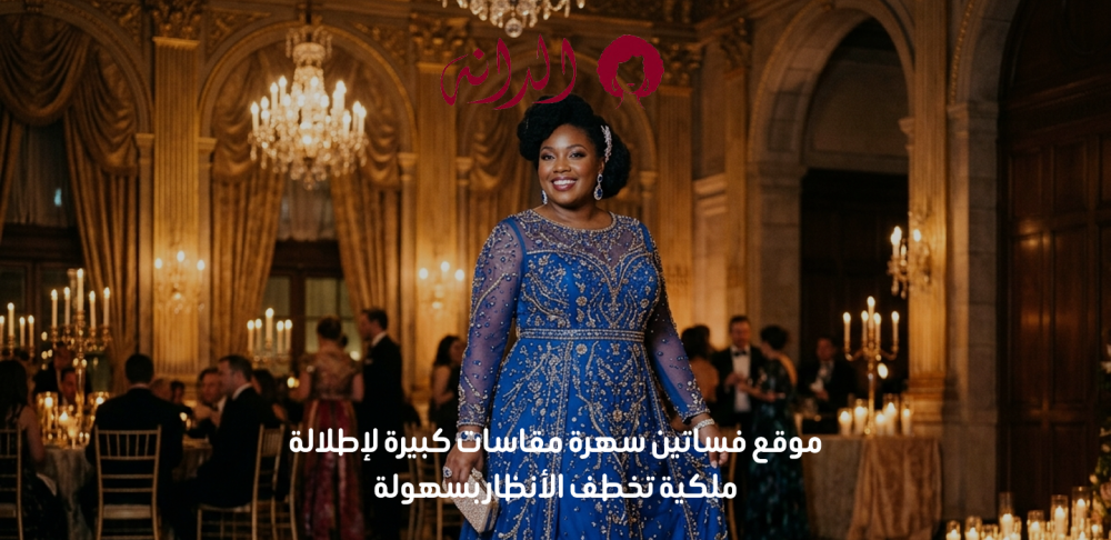 موقع فساتين سهرة مقاسات كبيرة