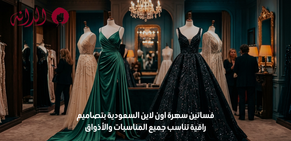 فساتين سهرة اون لاين السعودية بتصاميم راقية تناسب جميع المناسبات والأذواق