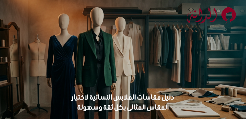 دليل مقاسات الملابس النسائية