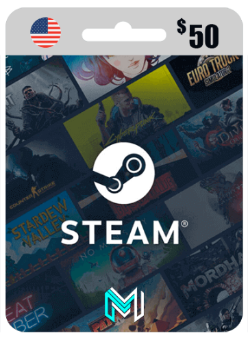 بطاقة ستيم أمريكي 50 دولار - STEAM GIFT CARD $50
