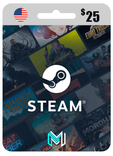 بطاقة ستيم أمريكي 25 دولار - STEAM GIFT CARD $25