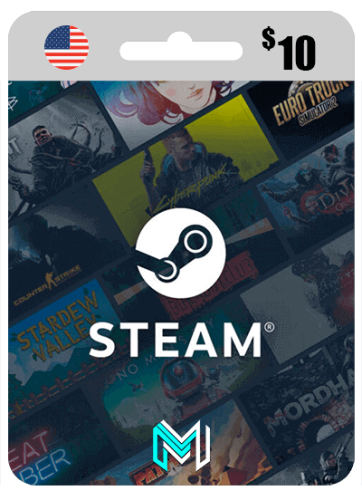 بطاقة ستيم أمريكي 10 دولار - STEAM GIFT CARD $10