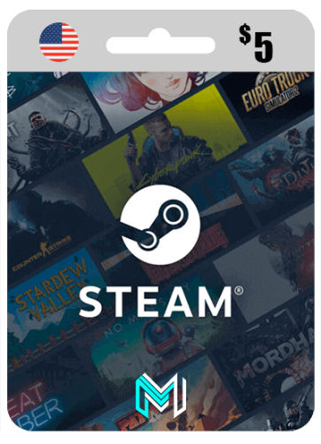 بطاقة ستيم أمريكي 5 دولار - STEAM GIFT CARD $5