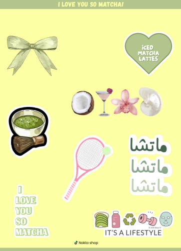 I Love u so matcha! Sticker collection