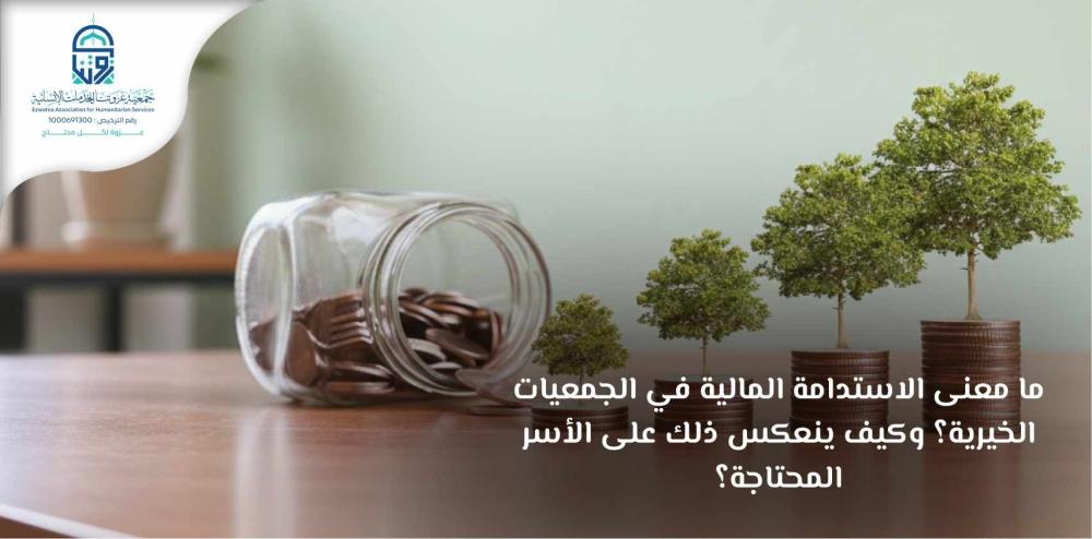 ما معنى الاستدامة المالية في الجمعيات الخيرية؟ وكيف ينعكس ذلك على الأسر المحتاجة؟