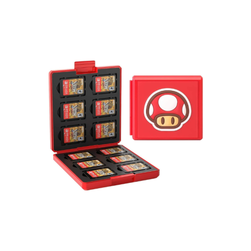 علبة كروت ألعاب Switch تصميم الفطر - مستعمل