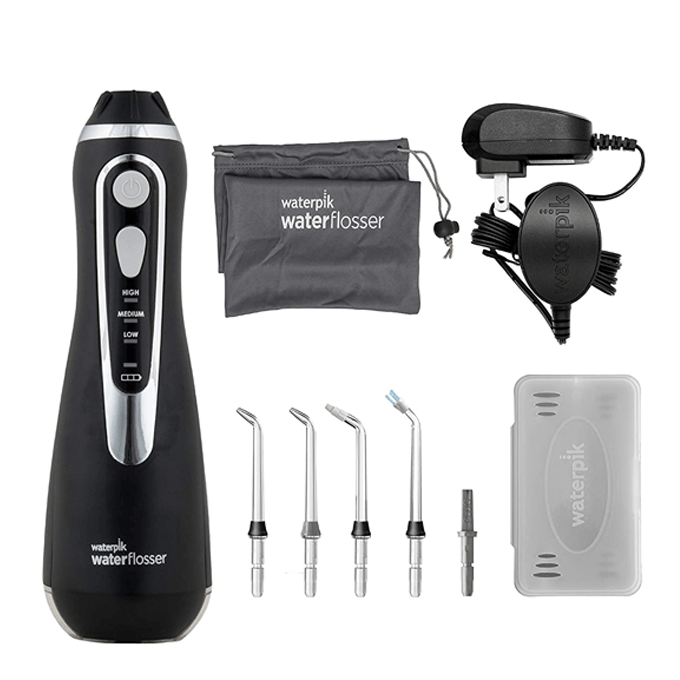 جهاز تنظيف الأسنان لاسلكي ادفانس من وتربيك- أسود