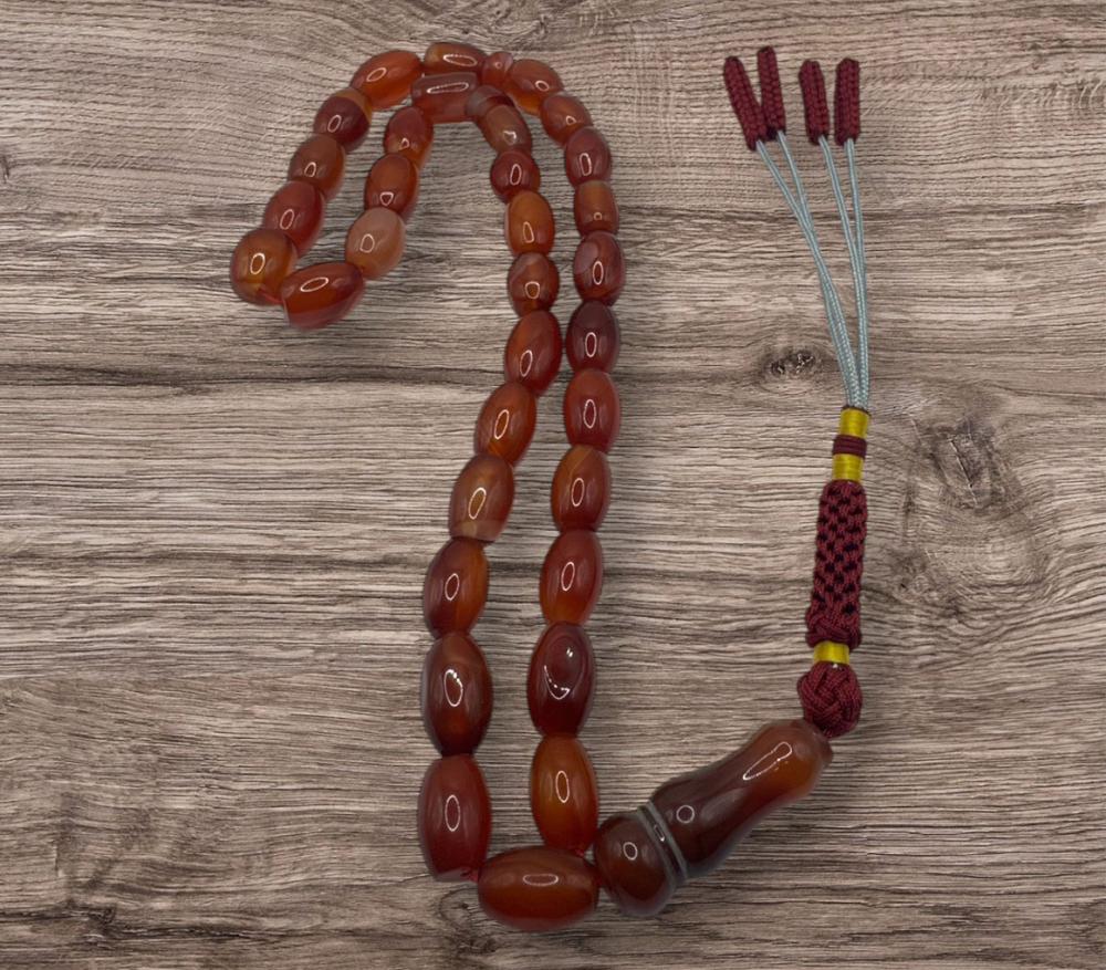 سبحة عقيق يماني اصلي