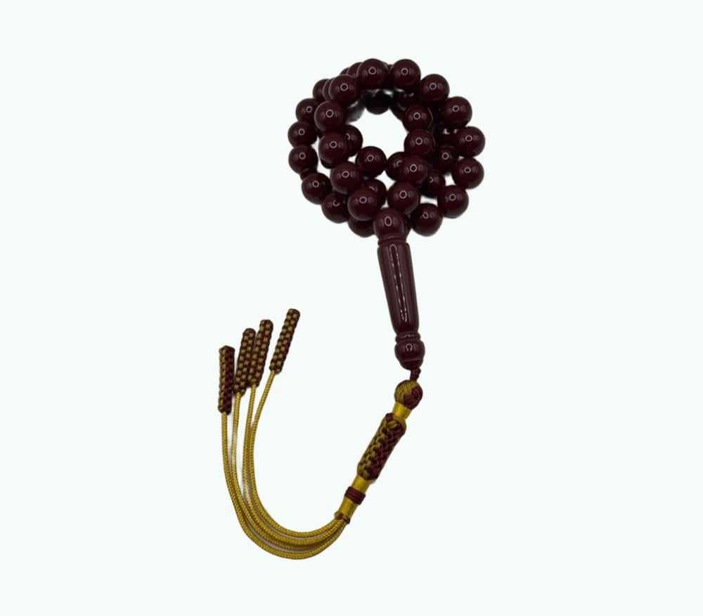 مسباح بكلايت عنابي بكركوشة تفصال يدوي