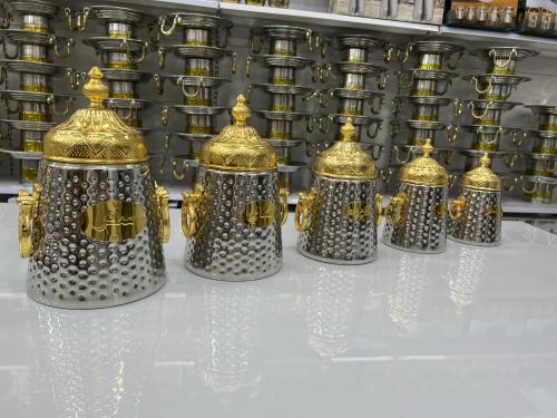سكريات الشهامة فضي غطا ذهبي