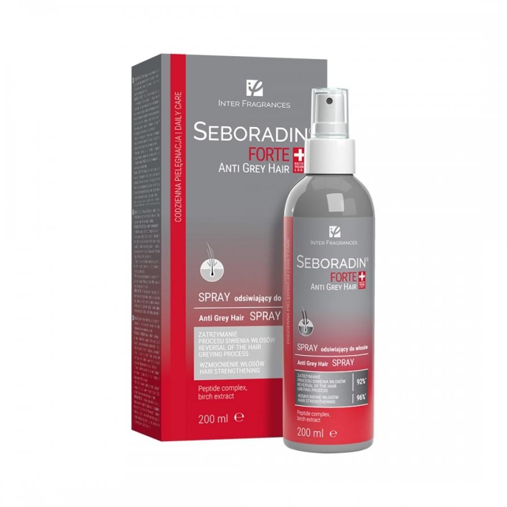 Seboradin Anti grey hair SPRAY بخاخ سيبورادين مضاد للشيب للرجال والنساء 200 ml