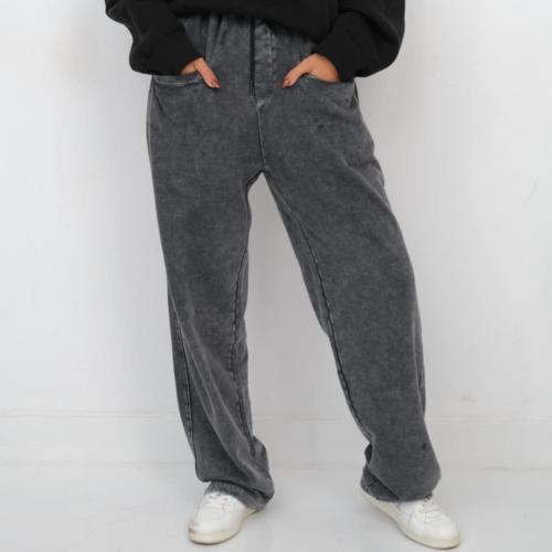 washed wideleg pants