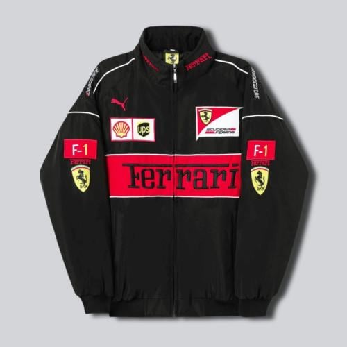 جاكيت فيراري الأسود || Black Ferrari Jacket