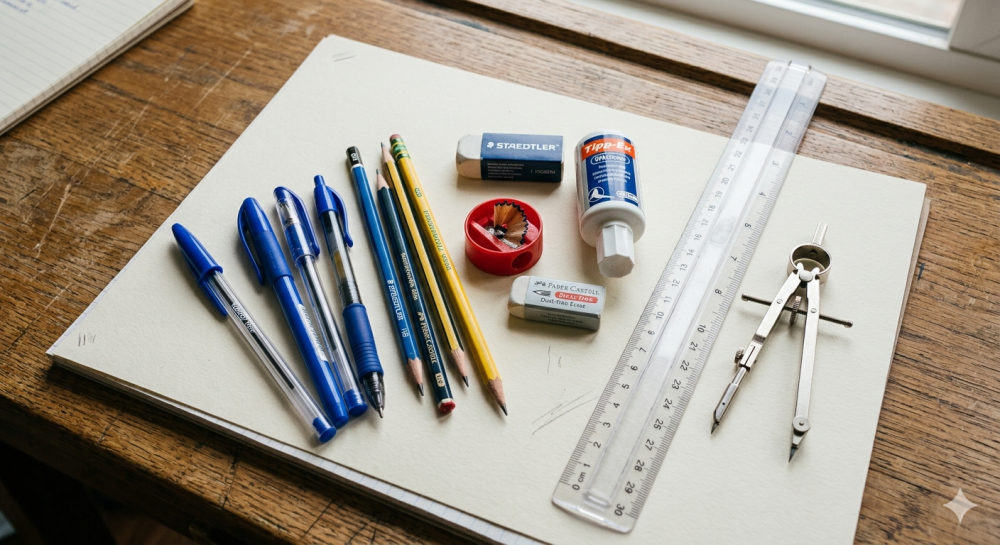 Stationery Items that students should carry to Exams