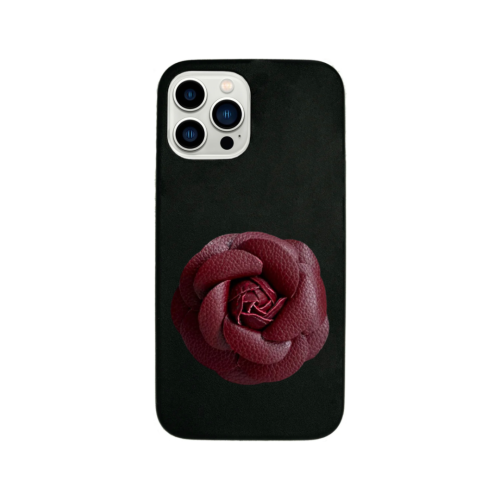 Burgundy Flower Case