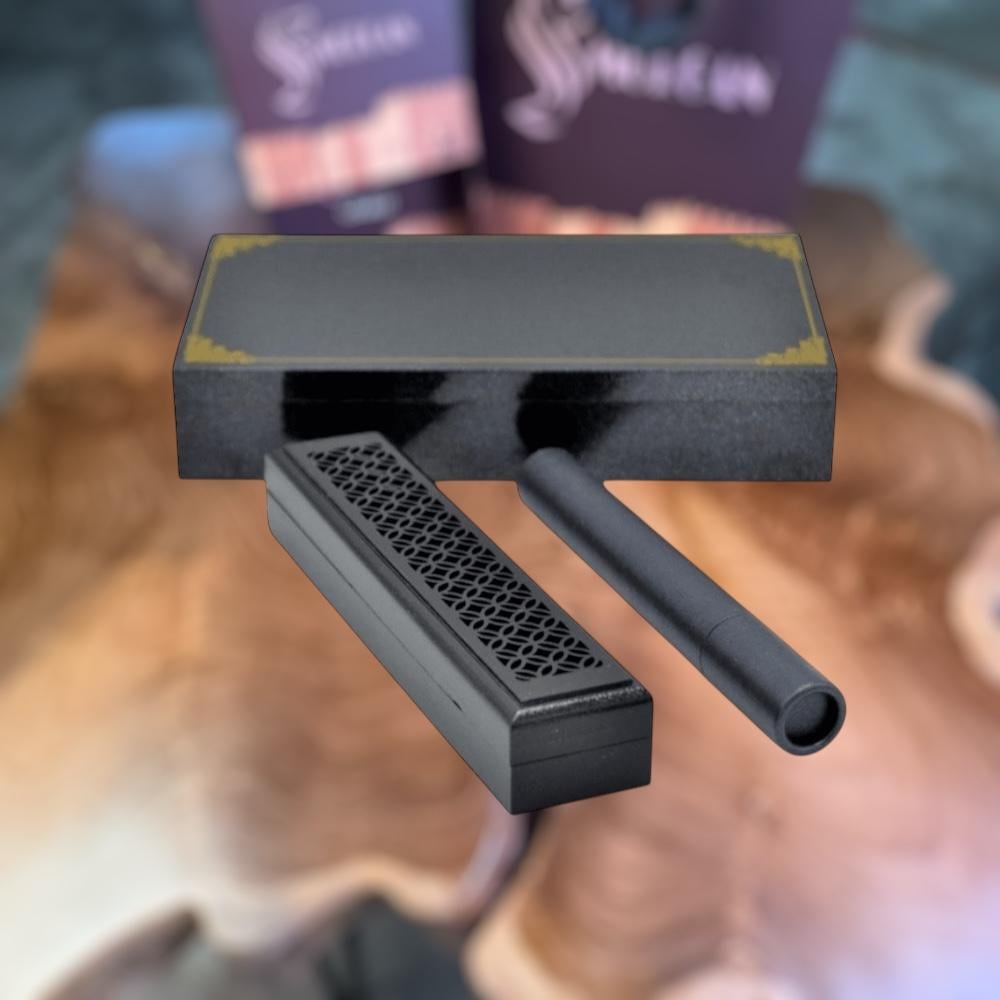 المبخرة الذكية + صندوق خشبي - مبخرة مربع أسود