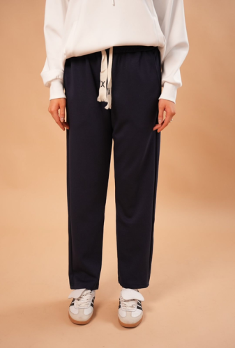 Unisex kicking Navy Blue pants