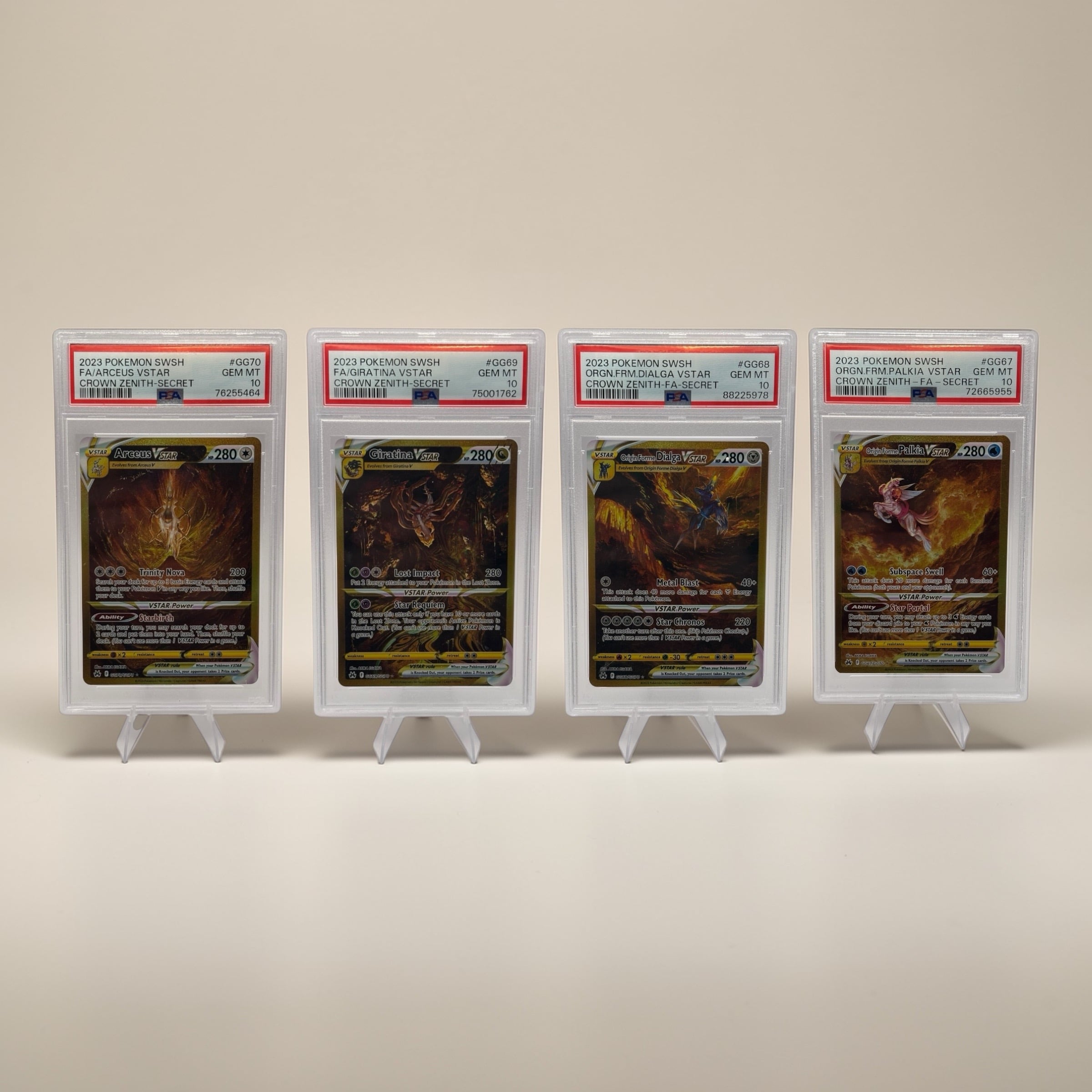 PSA 10 Crown Zenith V-Star Gold set - MythicTCG