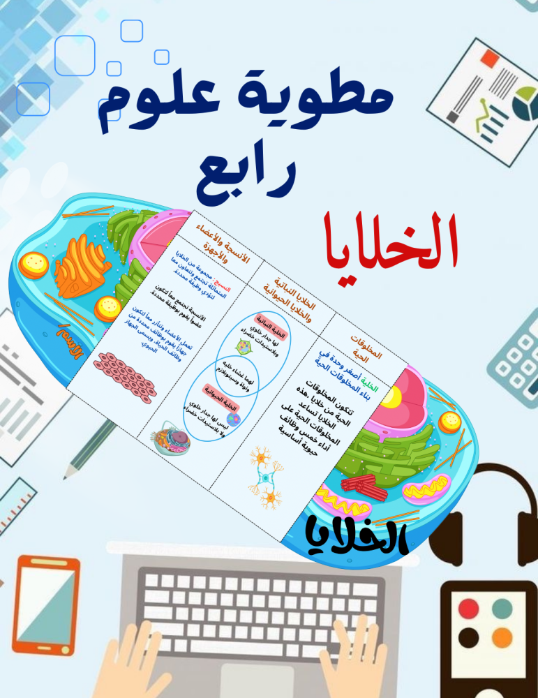مطوية علوم رابع الخلايا