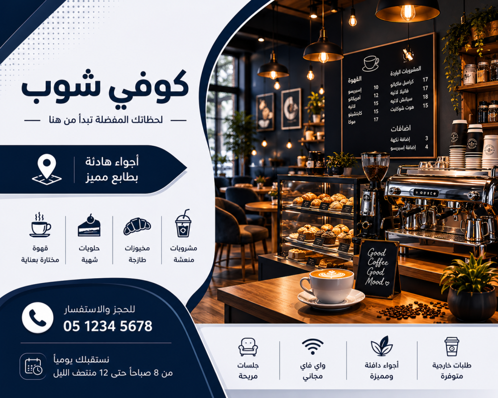 تكاليف مشروع كوفي شوب