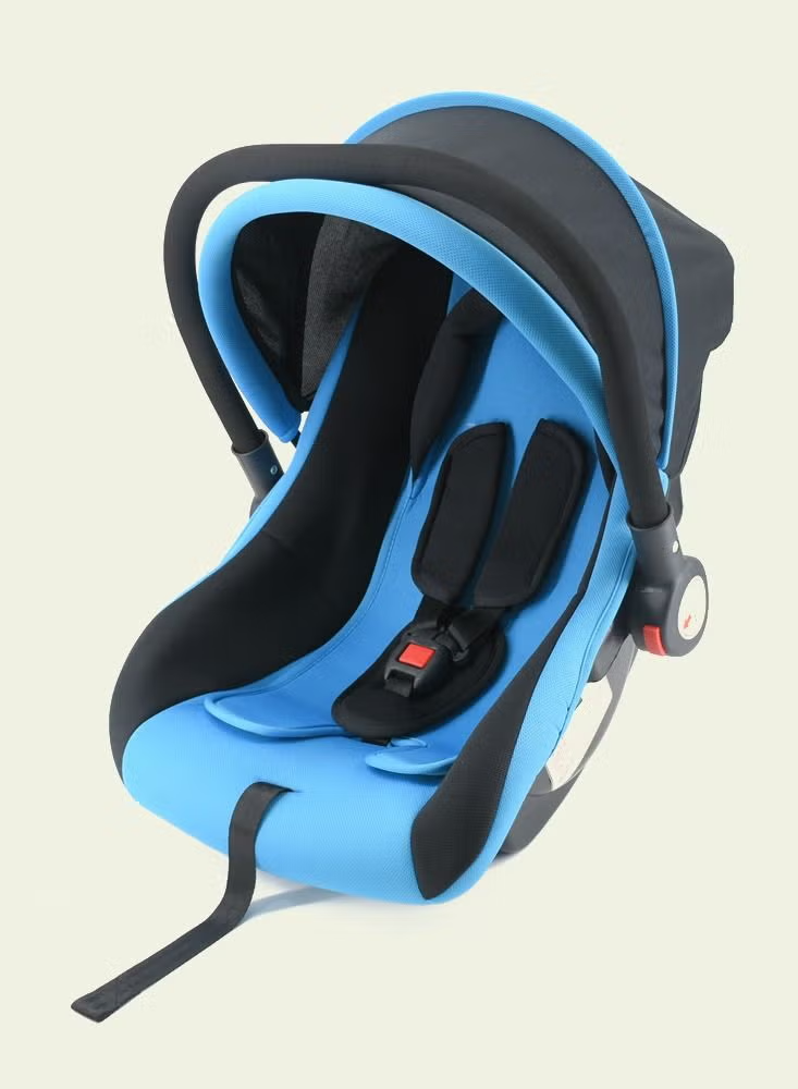 مقعد سيارة آمن ومحمول للاطفال أزرق