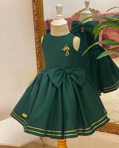 فستان بناتي اليوم الوطني السعودي