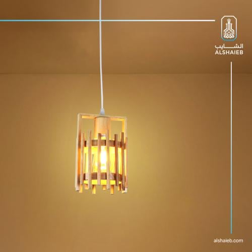 علاقي مفرد 2 متر خشبي E27*1L
