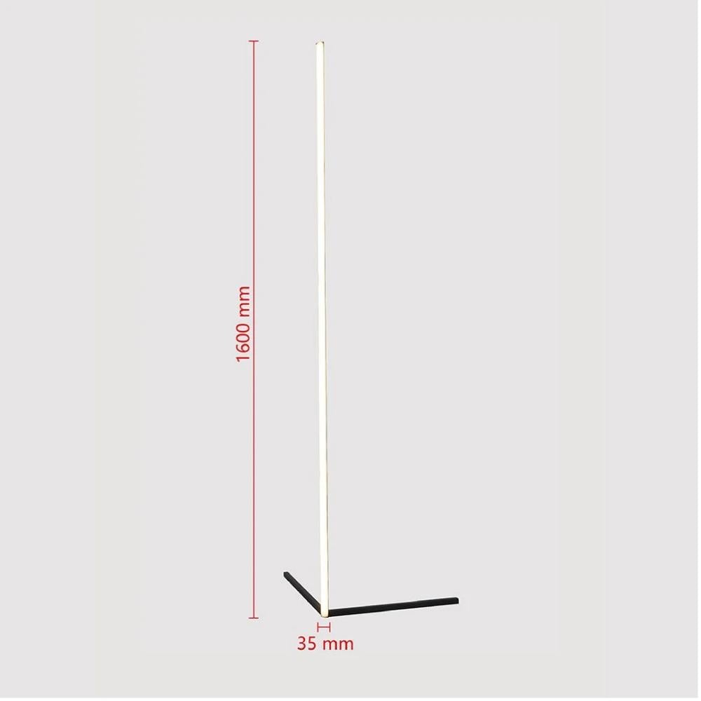 مصباح أرضي LED حديث قابل للتعتيم طويل معاصر
