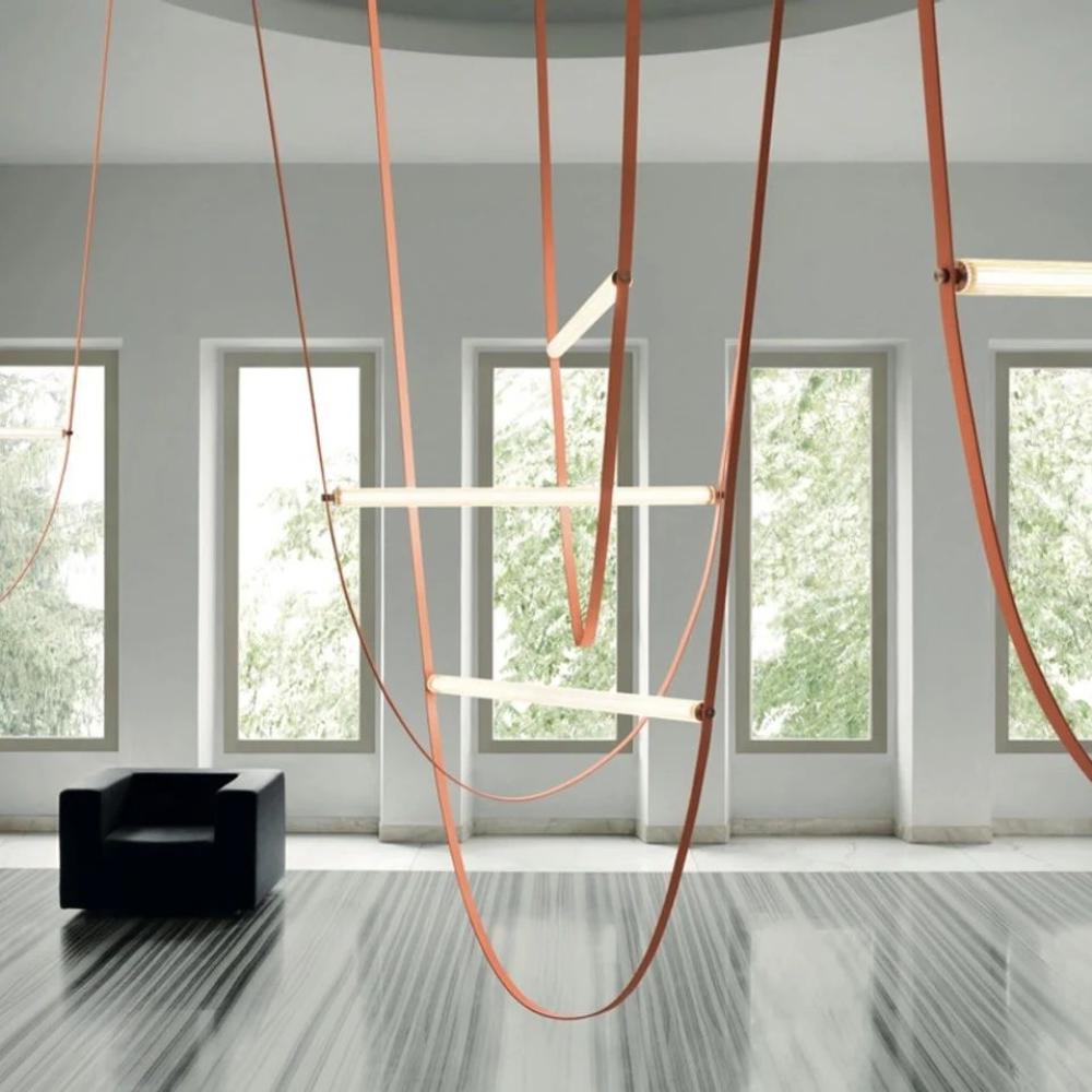 نجف ليد حبال بثلاث حبال و أطوالها مختلفة