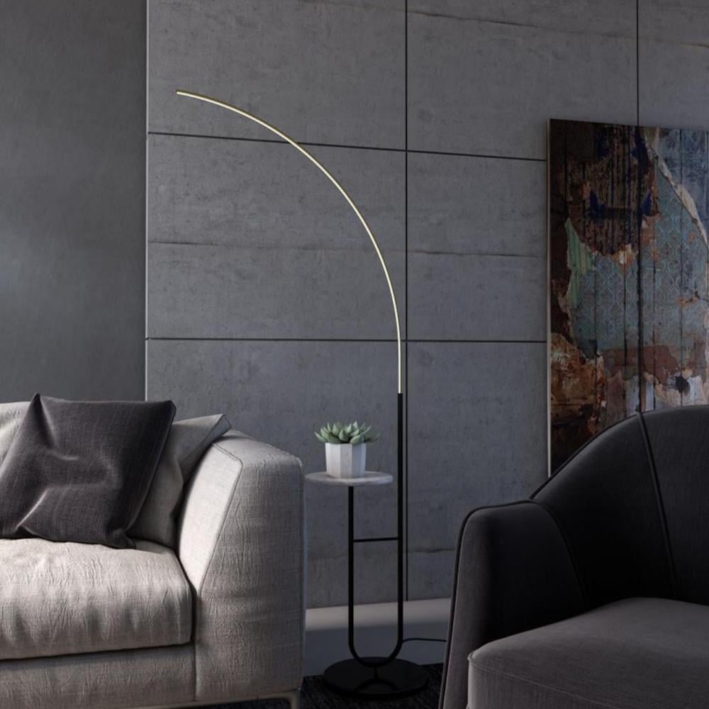 ابجورة ارضية طويلة ليد مع طاولة